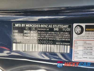 Zdjęcie 12 z 14 samochodu: 2022 MERCEDES-BENZ S 580 4MATIC VIN:W1K6G7GB0NA098220 - miniatura