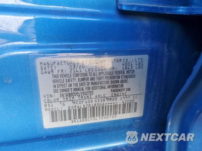 Zdjęcie 13 z 13 samochodu: 2020 NISSAN SENTRA SV VIN:3N1AB8CV5LY242753 - miniatura