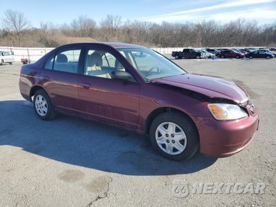 Czwarte zdjęcie samochodu z boku: 2003 HONDA CIVIC LX VIN:2HGES16503H573295 - miniatura