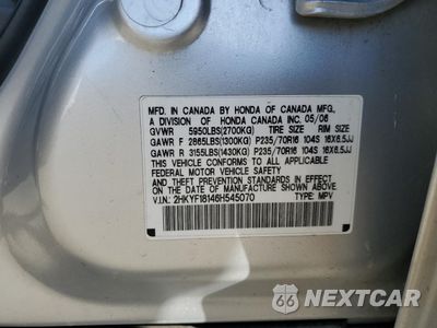 Zdjęcie 14 z 14 samochodu: 2006 HONDA PILOT LX VIN:2HKYF18146H545070 - miniatura