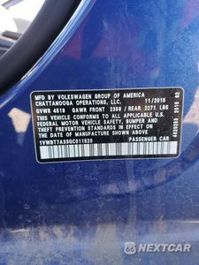 Zdjęcie 12 z 12 samochodu: 2016 VOLKSWAGEN PASSAT SE VIN:1VWBT7A33GC011520 - miniatura