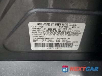 Zdjęcie 14 z 14 samochodu: 2022 INFINITI Q50 LUXE VIN:JN1EV7BP1NM311076 - miniatura