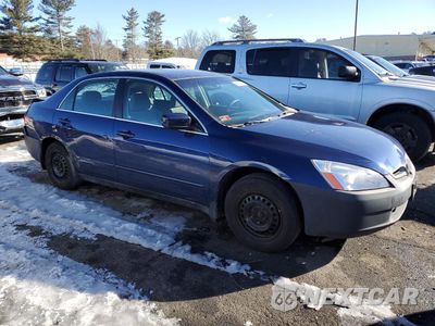 Czwarte zdjęcie samochodu z boku: 2003 HONDA ACCORD LX VIN:1HGCM56343A018744 - miniatura