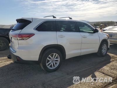Trzecie zdjęcie samochodu z tyłu: 2016 TOYOTA HIGHLANDER LE VIN:5TDZKRFH1GS150242 - miniatura