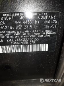 Zdjęcie 12 z 12 samochodu: 2025 HYUNDAI SONATA SE VIN:KMHL24JAXSA450155 - miniatura