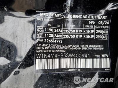 Zdjęcie 13 z 13 samochodu: 2025 MERCEDES-BENZ GLB 250 4MATIC VIN:W1N4M4HB5SW400941 - miniatura