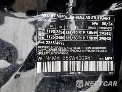 Zdjęcie 15 z 15 samochodu: 2025 MERCEDES-BENZ GLB 250 4MATIC VIN:W1N4M4HB5SW400941 - miniatura