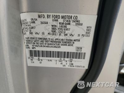 Zdjęcie 13 z 13 samochodu: 2005 FORD EXPLORER XLT VIN:1FMZU63K45UA38225 - miniatura