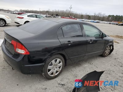 Trzecie zdjęcie samochodu z tyłu: 2009 HONDA CIVIC LX VIN:19XFA16549E020739 - miniatura
