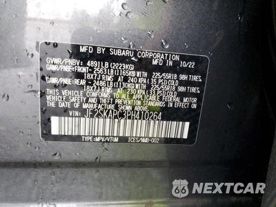 Zdjęcie 15 z 15 samochodu: 2023 SUBARU FORESTER LIMITED VIN:JF2SKAPC3PH410264 - miniatura