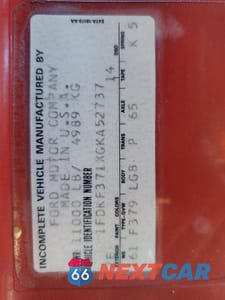 Zdjęcie 10 z 10 samochodu: 1986 FORD F350 VIN:1FDKF371XGKA52737 - miniatura