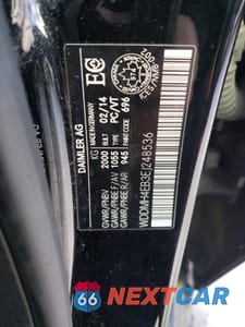 Zdjęcie 13 z 13 samochodu: 2014 MERCEDES-BENZ B250 VIN:WDDMH4EB3EJ248536 - miniatura