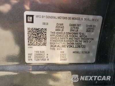 Zdjęcie 13 z 14 samochodu: 2019 GMC TERRAIN SLE VIN:3GKALMEV3KL139721 - miniatura