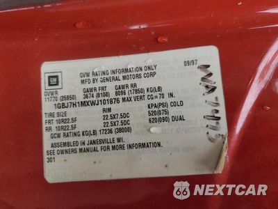 Zdjęcie 10 z 10 samochodu: 1998 CHEVROLET C-SERIES C7H042 VIN:1GBJ7H1MXWJ101876 - miniatura