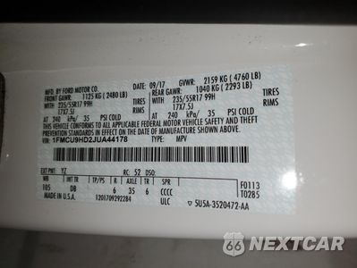 Zdjęcie 13 z 13 samochodu: 2018 FORD ESCAPE SEL VIN:1FMCU9HD2JUA44178 - miniatura