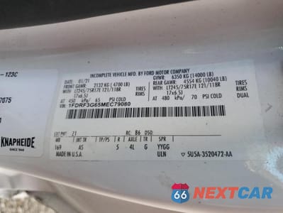 Zdjęcie 12 z 12 samochodu: 2021 FORD F350 SUPER DUTY VIN:1FDRF3G65MEC79080 - miniatura