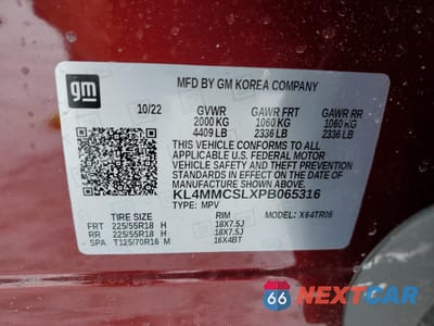 Zdjęcie 15 z 16 samochodu: 2023 BUICK ENCORE GX PREFERRED VIN:KL4MMCSLXPB065316 - miniatura