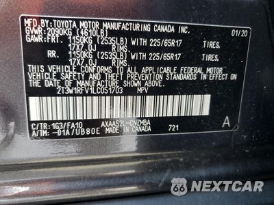 Zdjęcie 13 z 13 samochodu: 2020 TOYOTA RAV4 XLE VIN:2T3W1RFV1LC051703 - miniatura