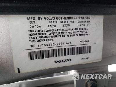 Zdjęcie 12 z 12 samochodu: 2005 VOLVO V70 VIN:YV1SW612951461624 - miniatura