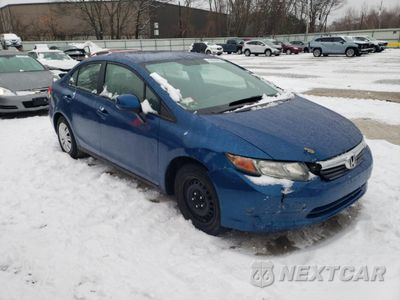 Czwarte zdjęcie samochodu z boku: 2012 HONDA CIVIC LX VIN:2HGFB2F51CH544687 - miniatura