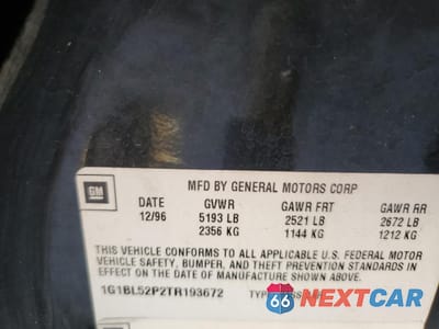 Zdjęcie 15 z 15 samochodu: 1996 CHEVROLET CAPRICE / IMPALA CLASSIC SS VIN:1G1BL52P2TR193672 - miniatura