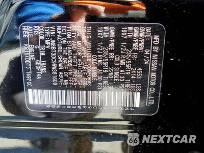 Zdjęcie 13 z 14 samochodu: 2024 NISSAN ROUGE VIN:JN8813DC9RW381609 - miniatura