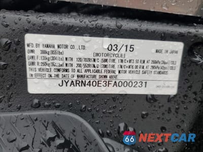 Zdjęcie 10 z 10 samochodu: 2015 YAMAHA YZFR1M VIN:JYARN40E3FA000231 - miniatura
