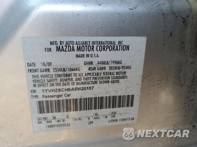Zdjęcie 14 z 14 samochodu: 2010 MAZDA 6 I VIN:1YVHZ8CH6A5M20157 - miniatura