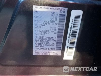 Zdjęcie 14 z 14 samochodu: 2014 INFINITI QX60 VIN:5N1AL0MM0EC513405 - miniatura