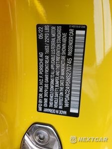 Zdjęcie 12 z 12 samochodu: 2022 PORSCHE 911 GT3 VIN:WP0AC2A95NS270745 - miniatura