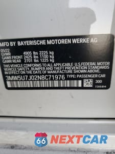 Zdjęcie 12 z 12 samochodu: 2022 BMW M340I VIN:3MW5U7J02N8C71976 - miniatura