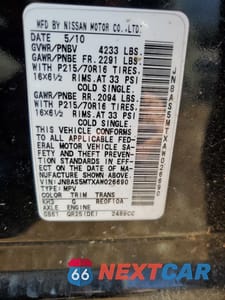 Zdjęcie 15 z 15 samochodu: 2010 NISSAN ROGUE S VIN:JN8AS5MTXAW026690 - miniatura