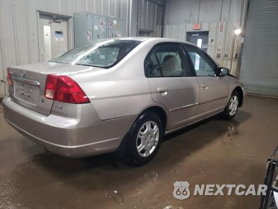 Trzecie zdjęcie samochodu z tyłu: 2002 HONDA CIVIC LX VIN:1HGES165X2L021966 - miniatura
