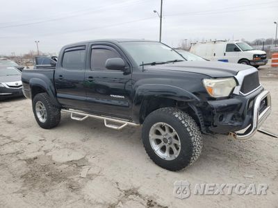 Czwarte zdjęcie samochodu z boku: 2013 TOYOTA TACOMA DOUBLE CAB VIN:3TMLU4EN0DM109896 - miniatura