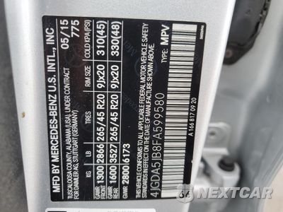 Zdjęcie 13 z 13 samochodu: 2015 MERCEDES-BENZ ML 350 VIN:4JGDA5JB8FA599580 - miniatura