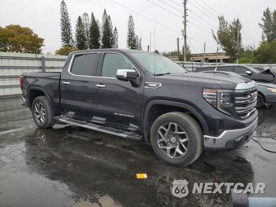 Czwarte zdjęcie samochodu z boku: 2023 GMC SIERRA K1500 SLT VIN:3GTUUDE84PG163008 - miniatura