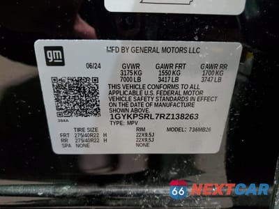 Zdjęcie 13 z 13 samochodu: 2024 CADILLAC LYRIQ LUXURY VIN:1GYKPSRL7RZ138263 - miniatura