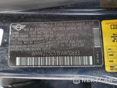 Zdjęcie 12 z 12 samochodu: 2011 MINI COOPER S COUNTRYMAN VIN:WMWZC5C51BWM10693 - miniatura