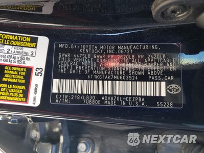 Zdjęcie 14 z 14 samochodu: 2021 TOYOTA CAMRY XSE VIN:4T1K61AK7MU603924 - miniatura