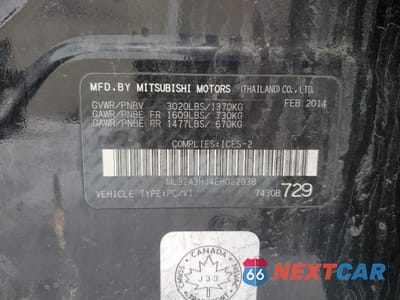 Zdjęcie 13 z 13 samochodu: 2014 MITSUBISHI MIRAGE DE VIN:ML32A3HJ4EH022938 - miniatura