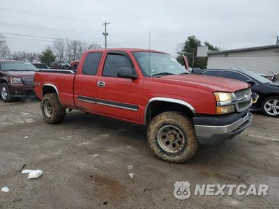 Czwarte zdjęcie samochodu z boku: 2004 CHEVROLET SILVERADO K1500 VIN:1GCEK19T54E297343 - miniatura