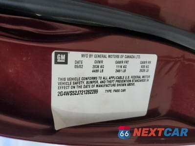 Zdjęcie 13 z 13 samochodu: 2002 BUICK CENTURY CUSTOM VIN:2G4WS52J721282289 - miniatura