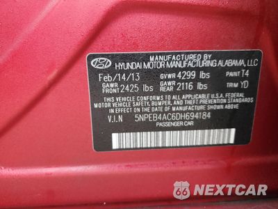 Zdjęcie 12 z 12 samochodu: 2013 HYUNDAI SONATA GLS VIN:5NPEB4AC6DH694184 - miniatura