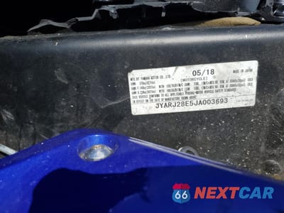 Zdjęcie 8 z 9 samochodu: 2018 YAMAHA YZFR6 VIN:JYARJ28E5JA003693 - miniatura
