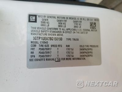 Zdjęcie 14 z 14 samochodu: 2011 GMC SIERRA C1500 SL VIN:3GTP1UEA7BG150190 - miniatura