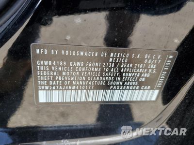 Zdjęcie 12 z 13 samochodu: 2017 VOLKSWAGEN JETTA S VIN:3VW2B7AJ4HM410177 - miniatura