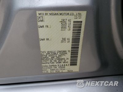 Zdjęcie 12 z 12 samochodu: 2016 NISSAN ALTIMA 2.5 VIN:1N4AL3AP9GN314421 - miniatura