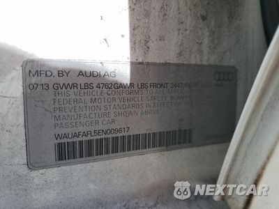Zdjęcie 12 z 12 samochodu: 2014 AUDI A4 PREMIUM VIN:WAUAFAFL5EN009617 - miniatura