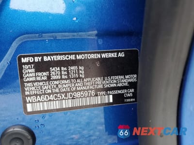 Zdjęcie 14 z 14 samochodu: 2018 BMW 650 I GRAN COUPE VIN:WBA6D4C5XJD985976 - miniatura