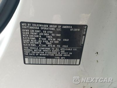 Zdjęcie 13 z 14 samochodu: 2018 VOLKSWAGEN ATLAS SE VIN:1V2LR2CA6JC588469 - miniatura